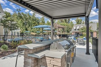Patio with grill